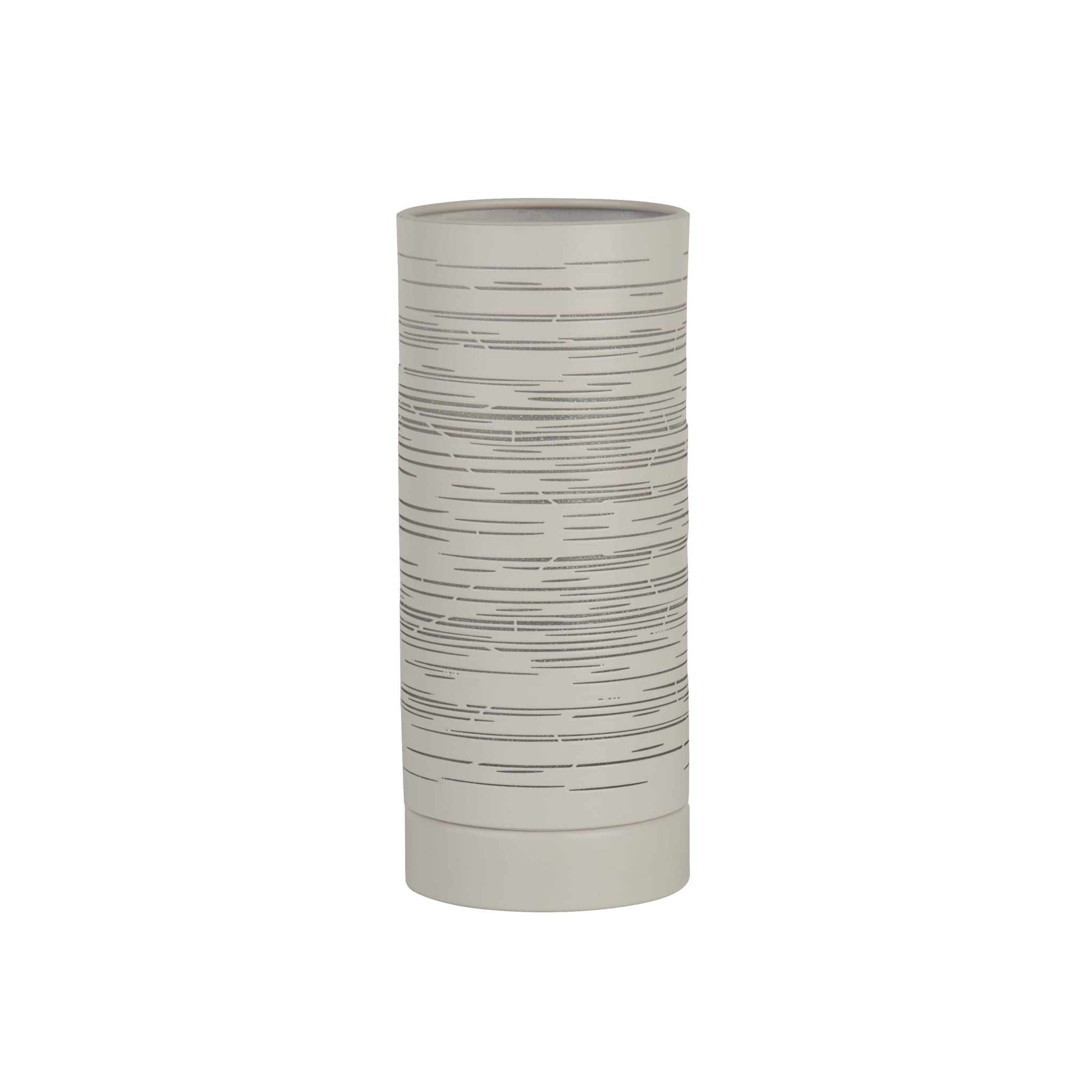 Savvy Table Lamp - Scratched White Metal