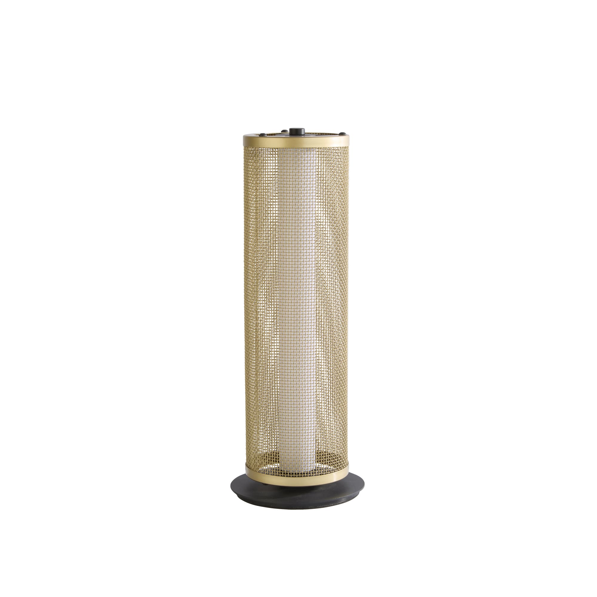 Thread LED Table Lamp, Gold Mesh and Matt Black