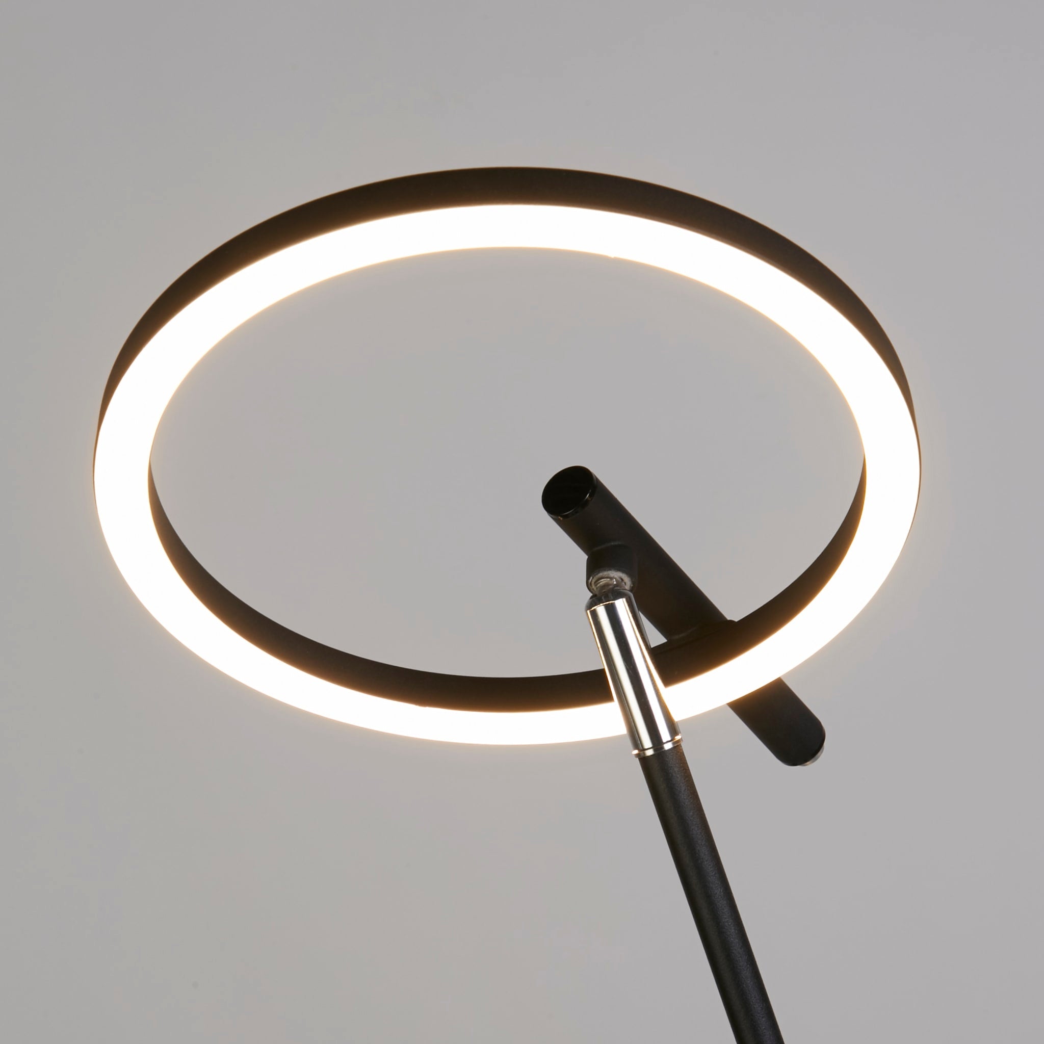 Space LED Floor Lamp, Black Metal