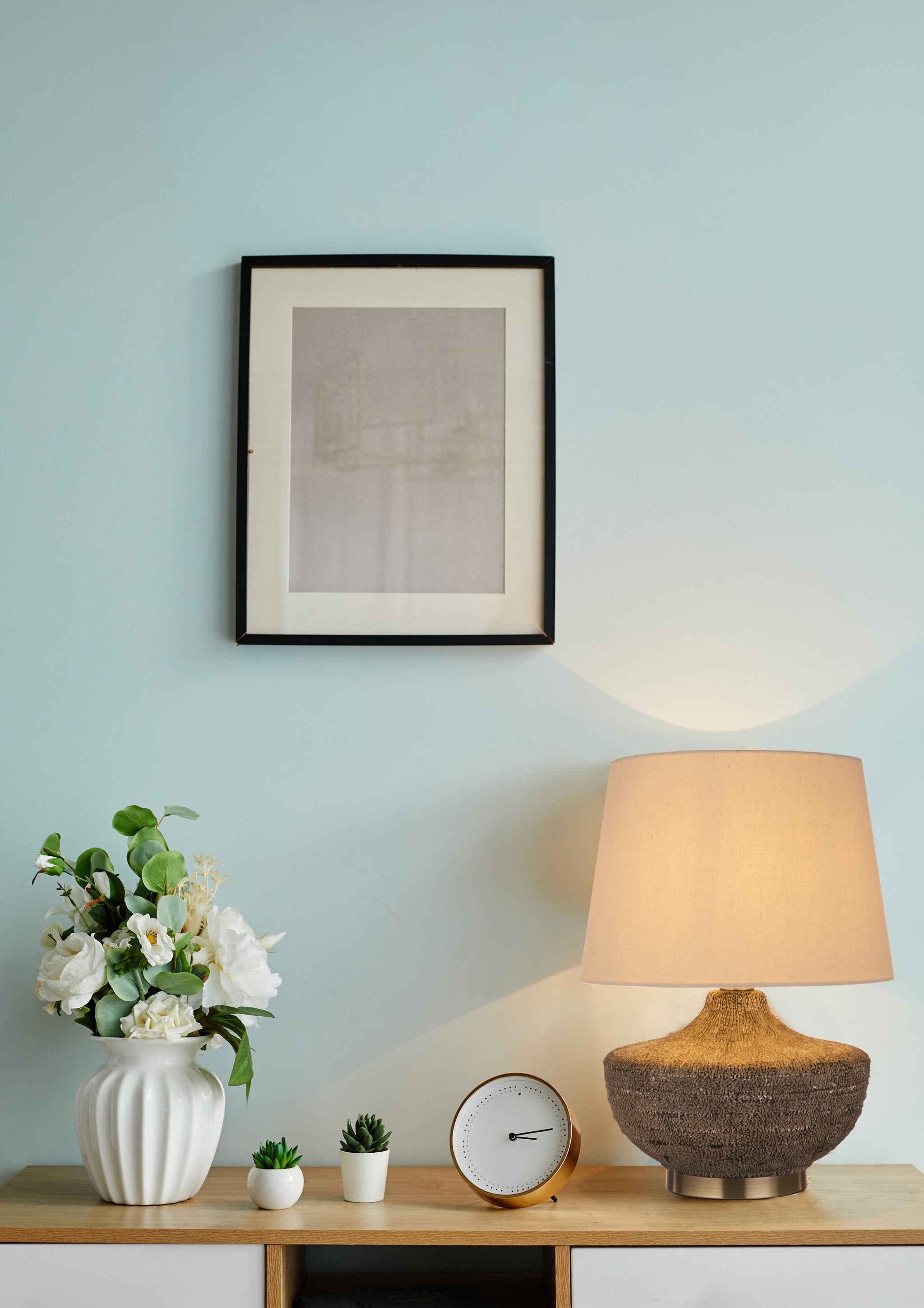 Avaya 1Lt Table Lamp, Ceramic with Linen Shade