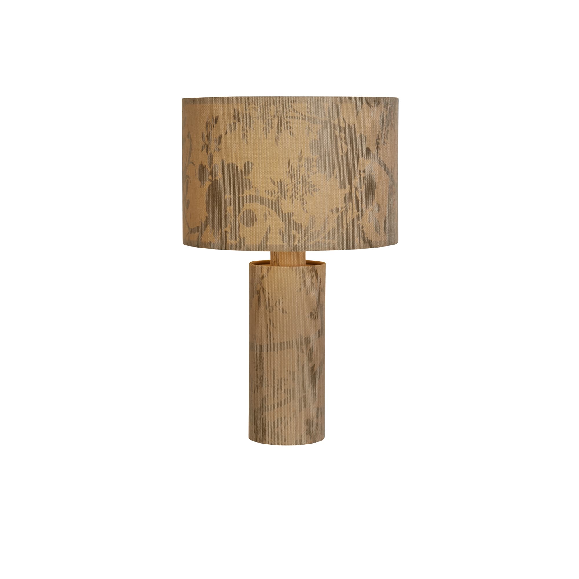 Isla 1Lt Table Lamp, Recycled Paper and Black Metal