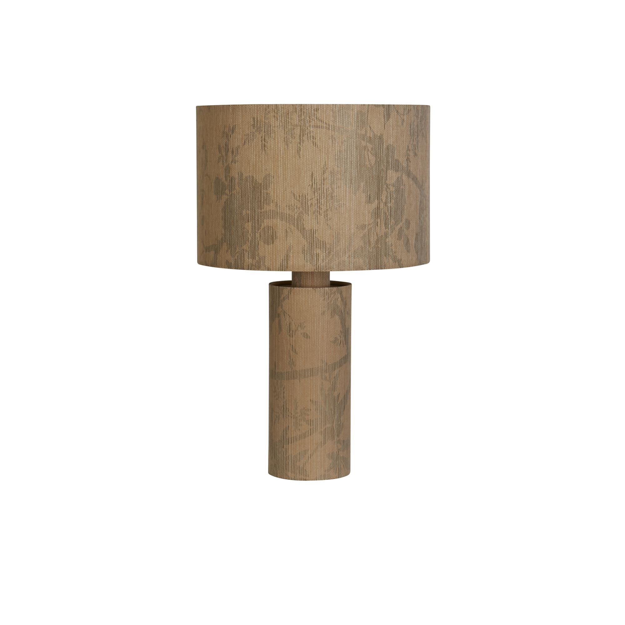 Isla 1Lt Table Lamp, Recycled Paper and Black Metal