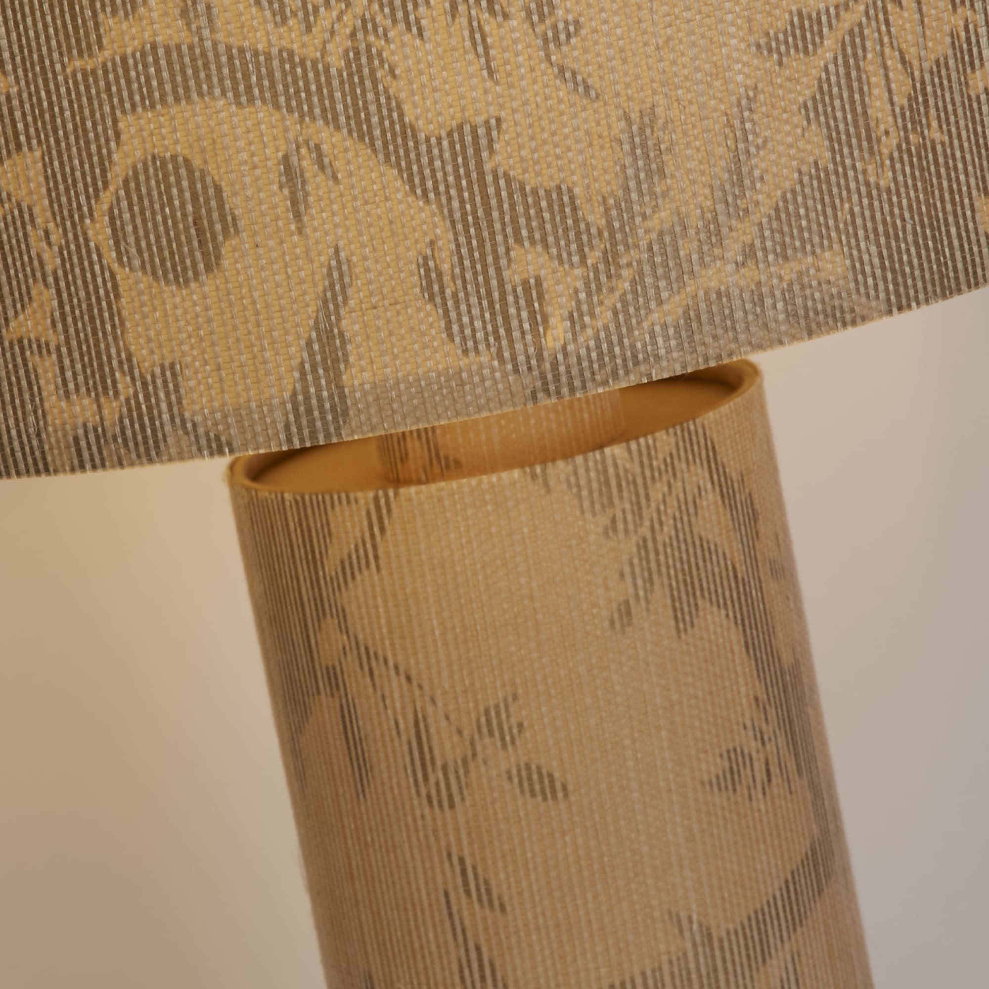 Isla 1Lt Table Lamp, Recycled Paper and Black Metal