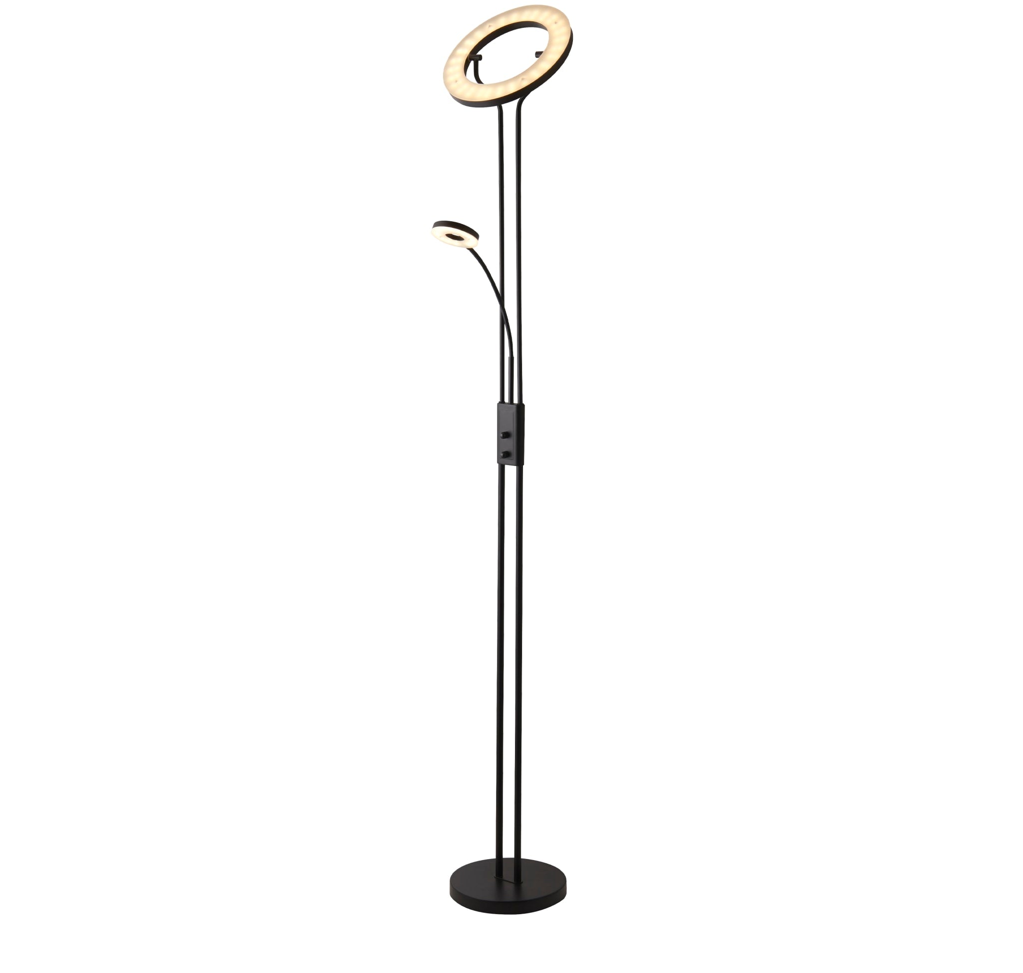 Mother & Child Floor Lamp - Matt Black Metal