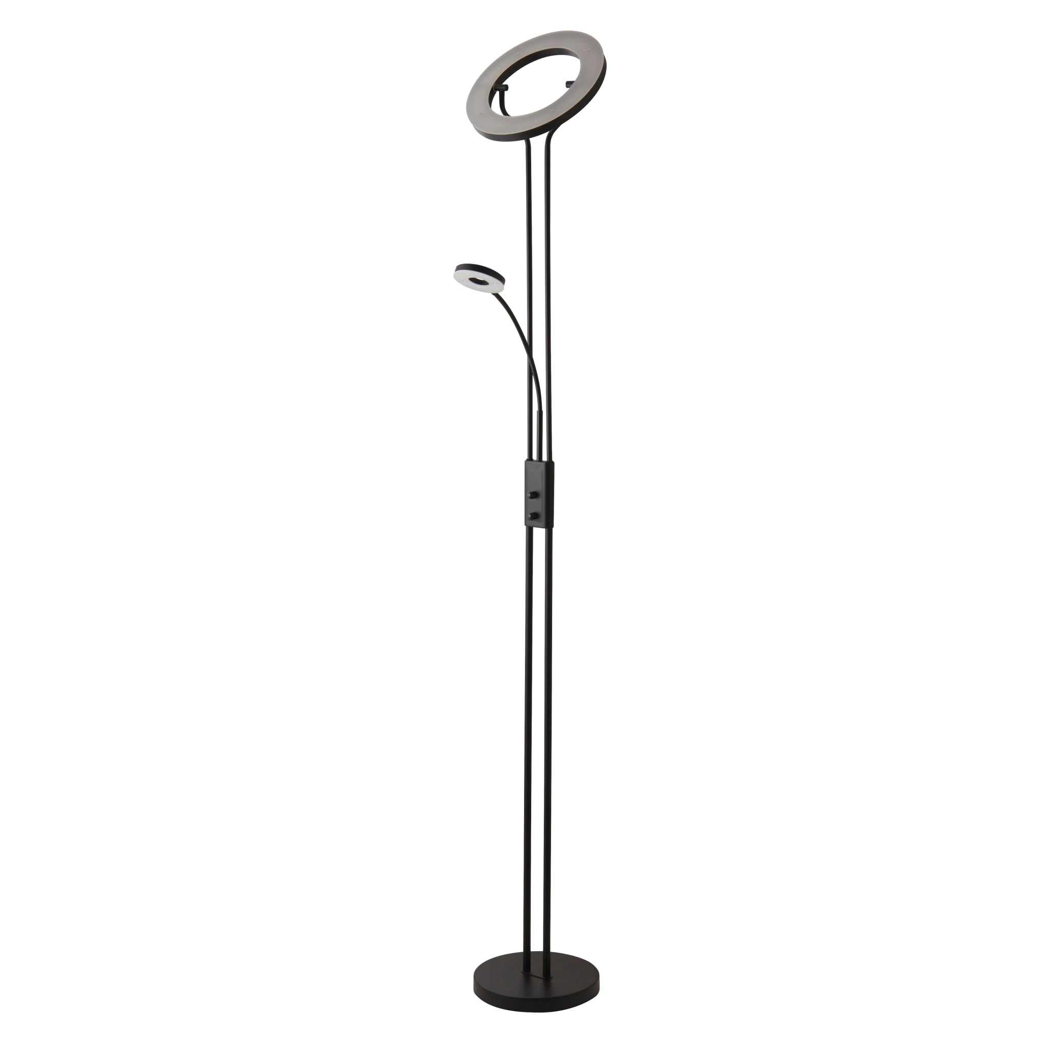 Mother & Child Floor Lamp - Matt Black Metal