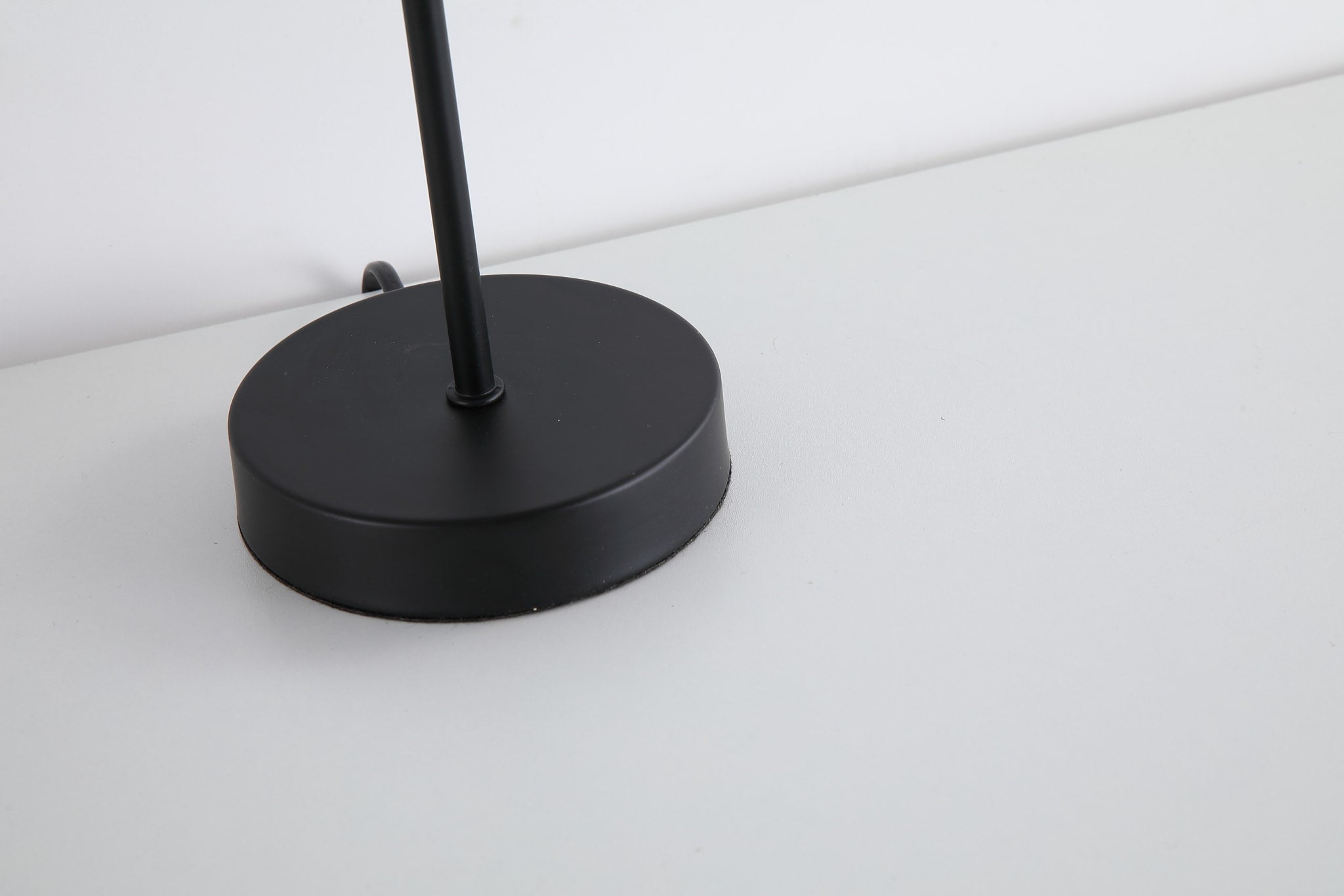 Swizzle 1Lt Table Lamp, Matt Black Metal with Smoked Rods