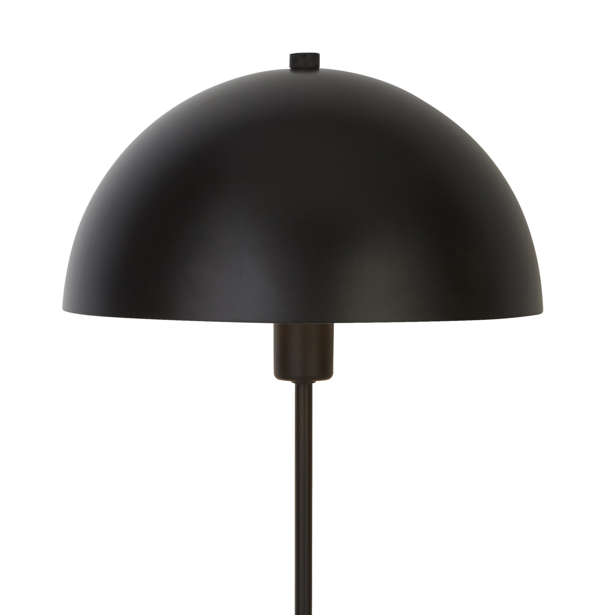 Mushroom Table Lamp - Black Metal