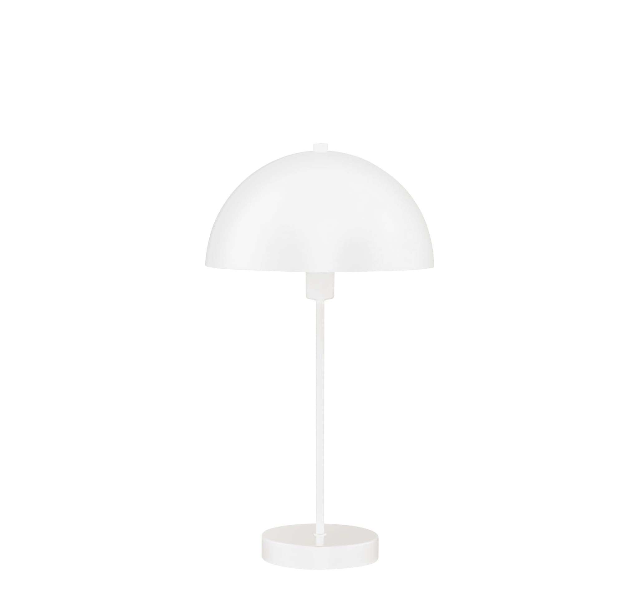 Mushroom Table Lamp - White Metal