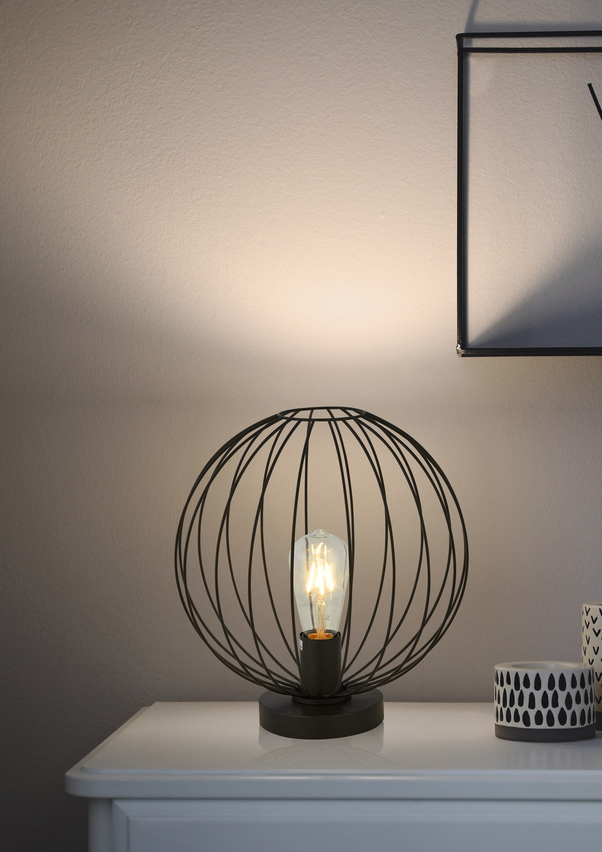 Rondo Table Lamp - Black Metal