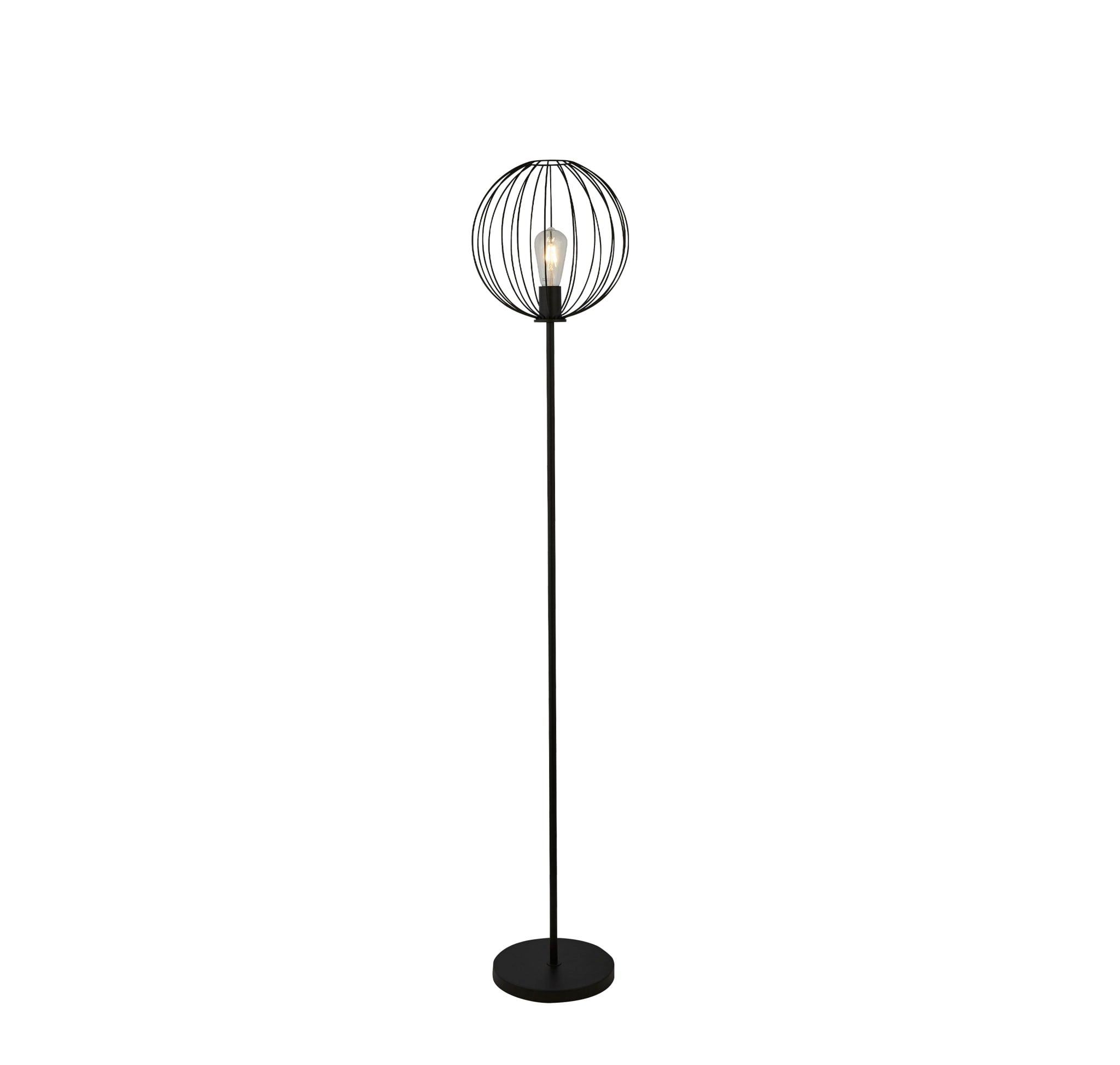 Rondo Floor Lamp - Black Metal