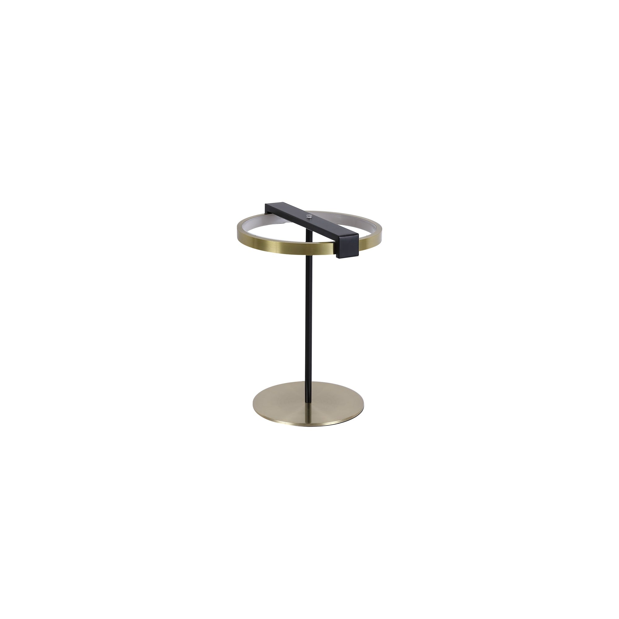 Aerial LED Table Lamp, Gold and Black Metal