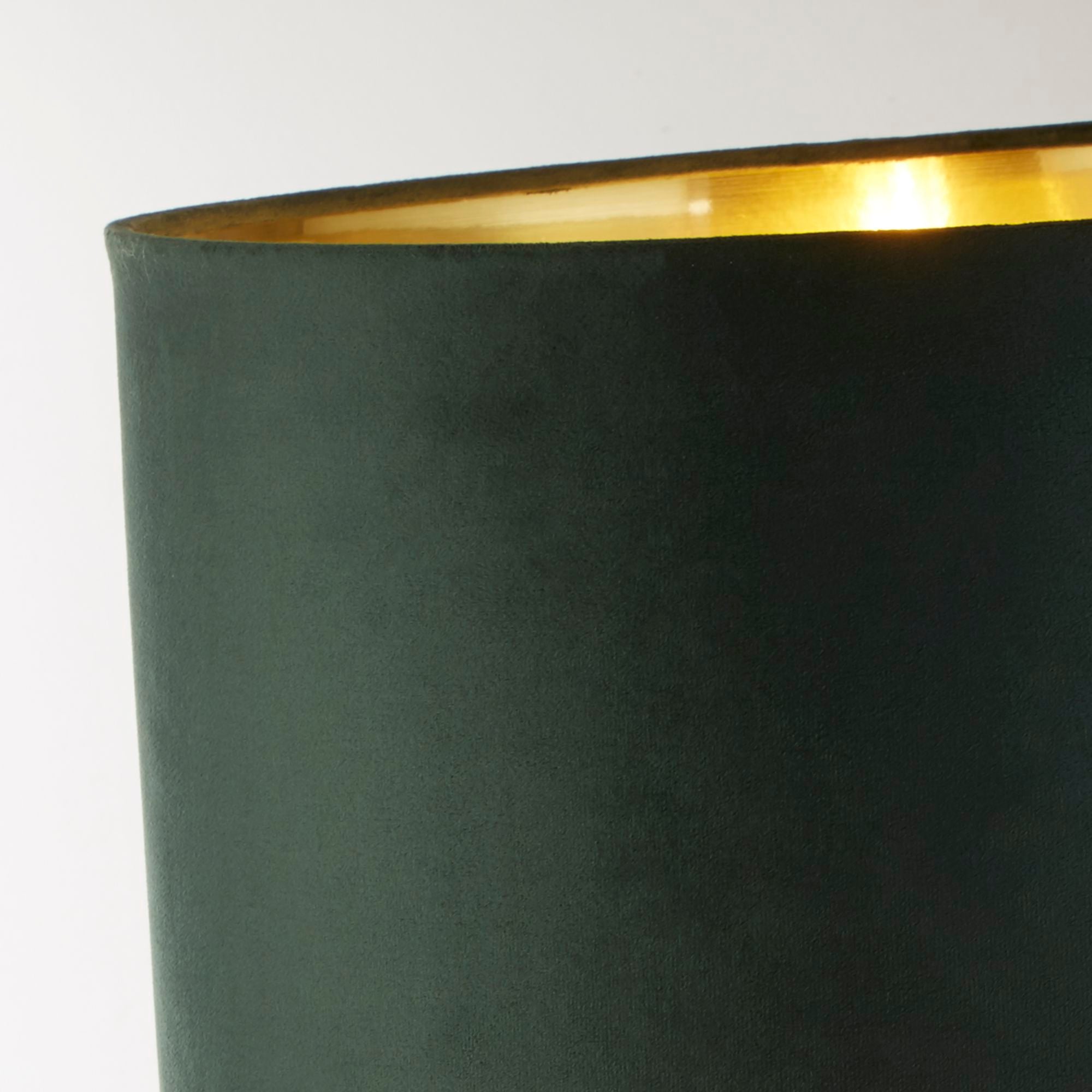 Scarborough Table Lamp - Crystal & Velvet Brass and Green Velvet