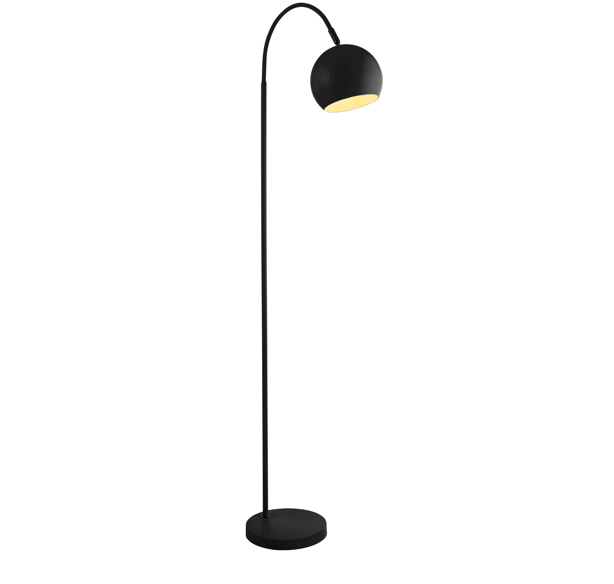 Calumn Floor Lamp - Matt Black Metal