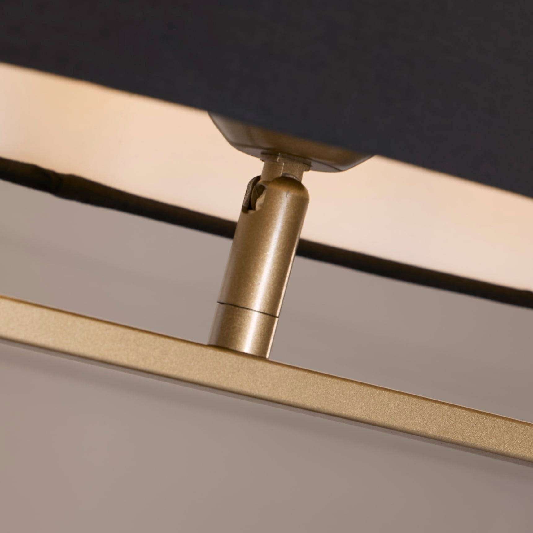 Sleek Table Lamp - Bronze Metal with Black shade