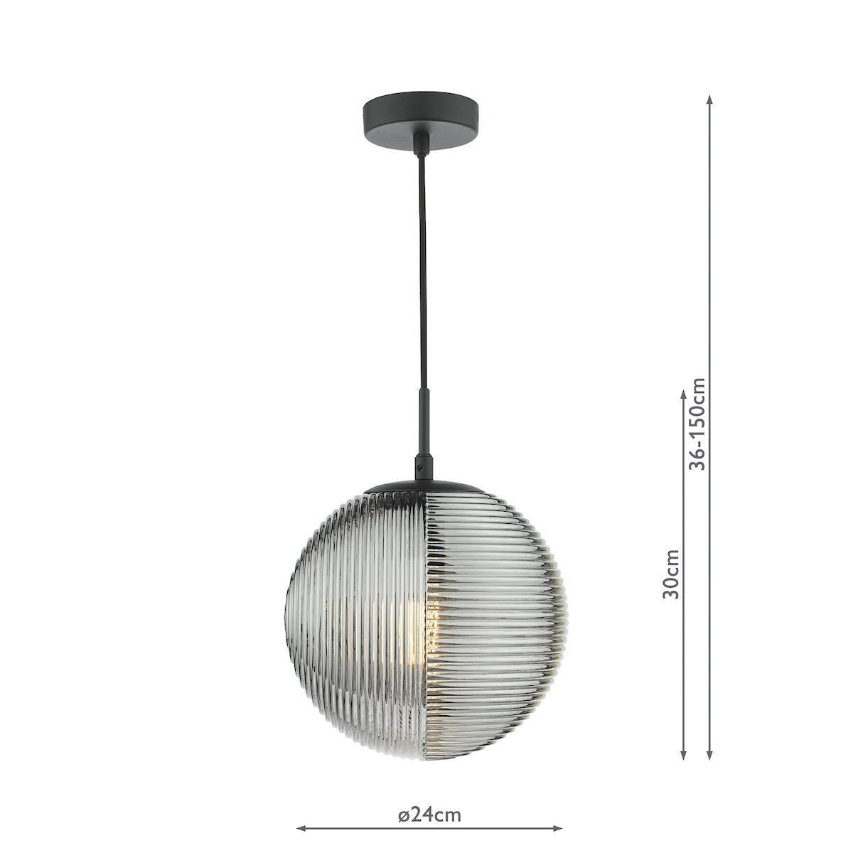 EVANDER 1LT PENDANT BLACK