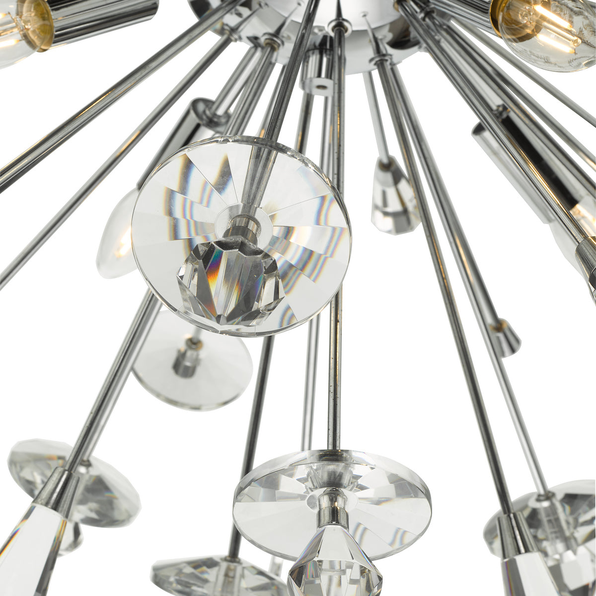 EXODUS 8LT PENDANT POLISHED CHROME CLEAR CRYSTAL