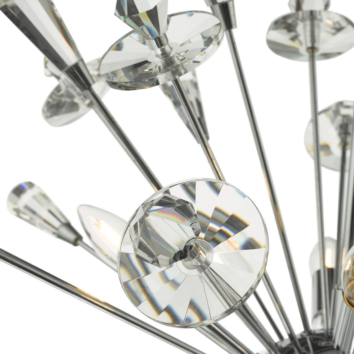 EXODUS 8LT PENDANT POLISHED CHROME CLEAR CRYSTAL