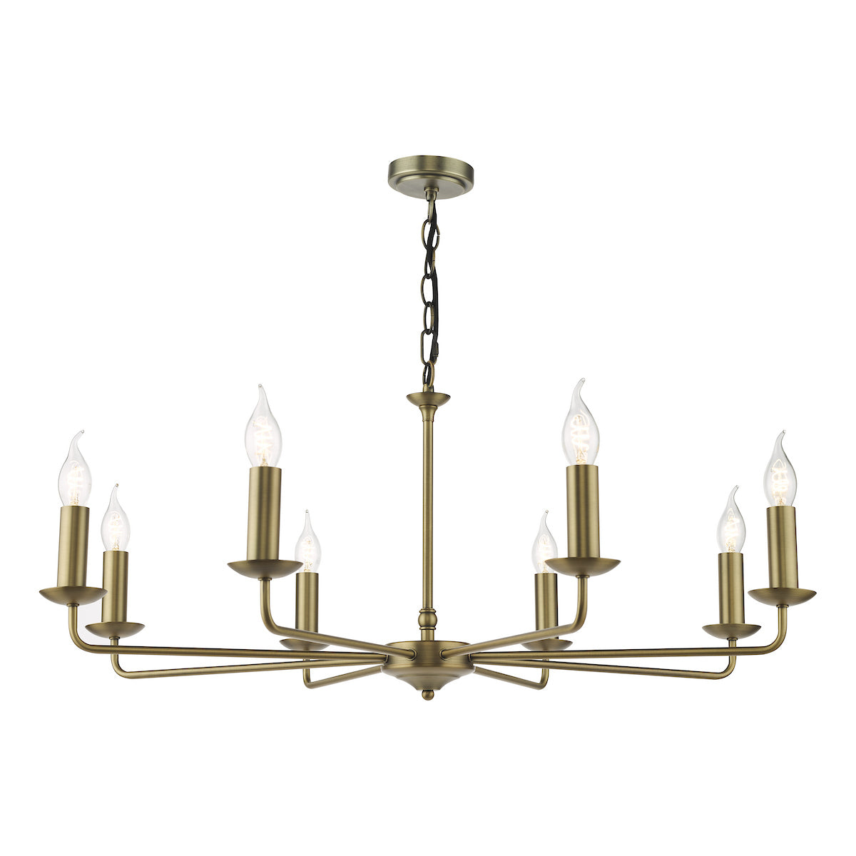 Favian 8 Light Pendant Matt Bronze Fitting Only