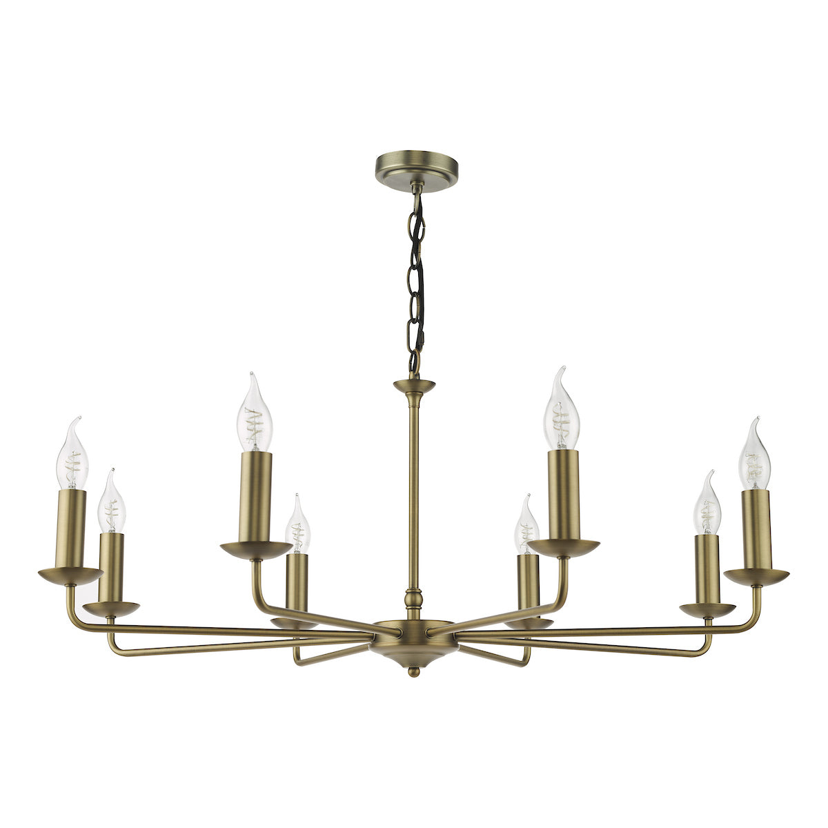 Favian 8 Light Pendant Matt Bronze Fitting Only