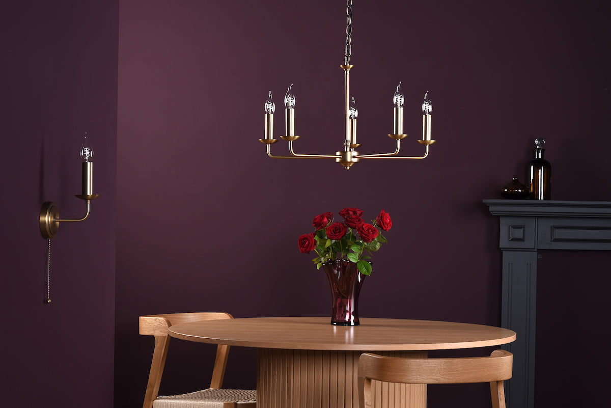 Favian 8 Light Pendant Matt Bronze Fitting Only