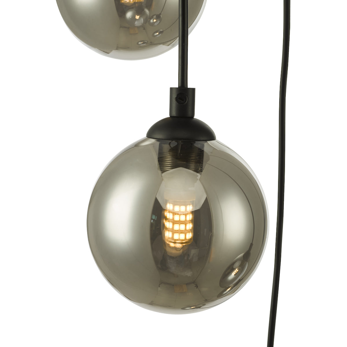FEDERICO 5LT CLUSTER BLACK CW SMOKED GLASS
