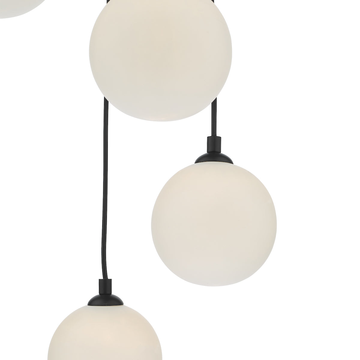 FEDERICO 5LT CLUSTER BLACK CW OPAL GLASS
