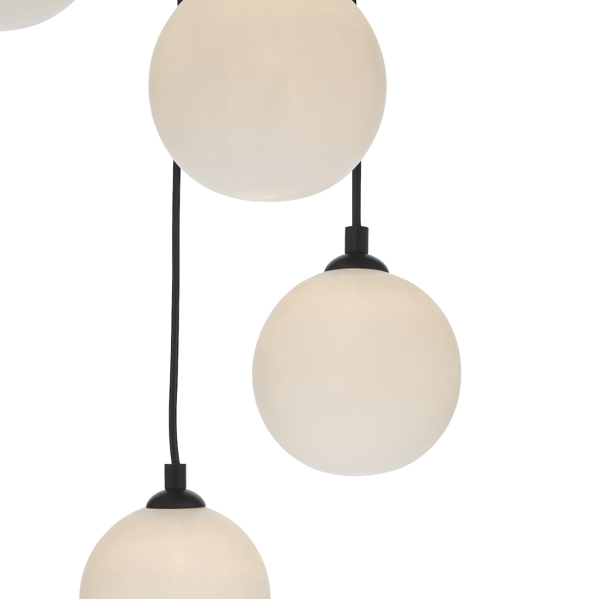 FEDERICO 5LT CLUSTER BLACK CW OPAL GLASS
