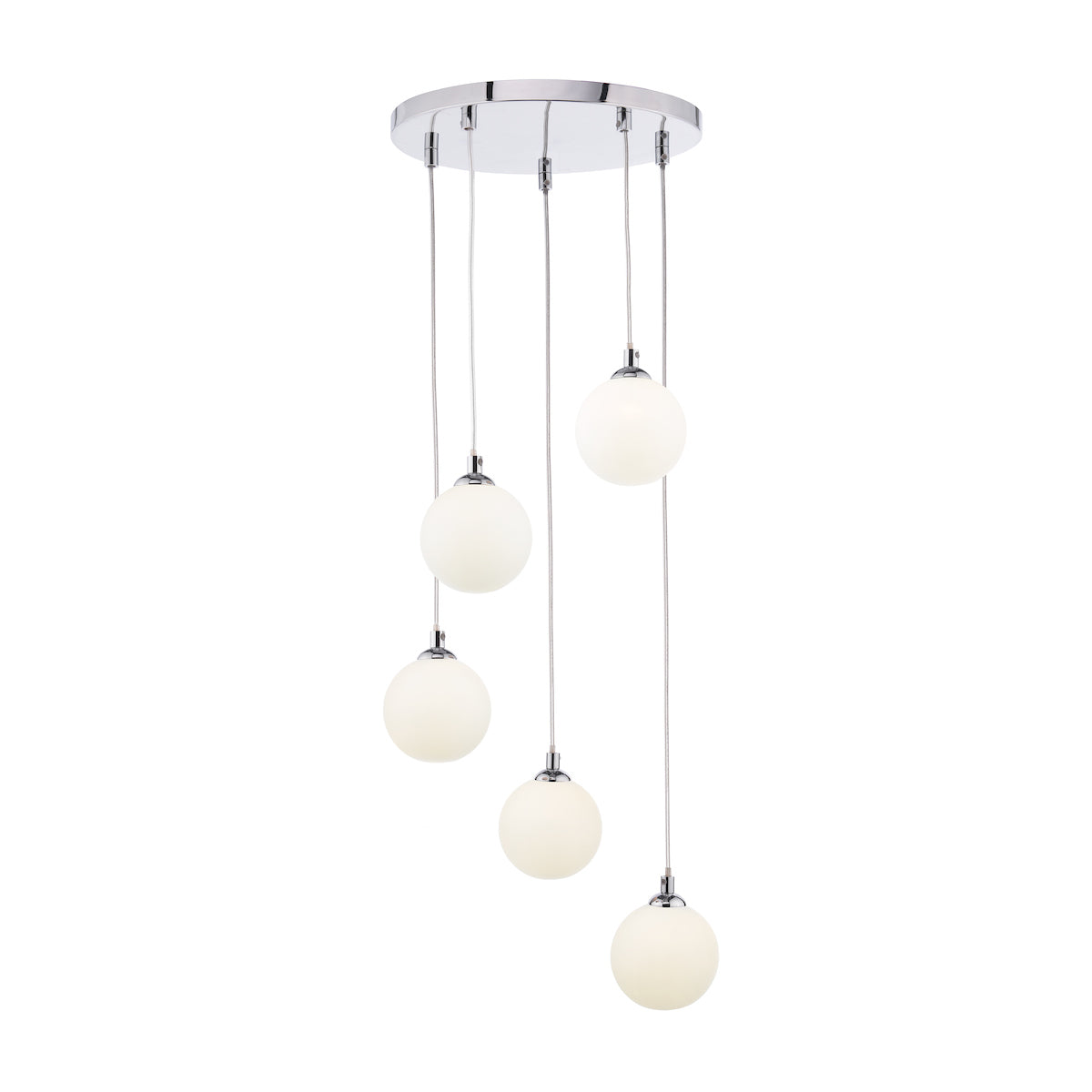FEDERICO 5LT CLUSTER POL CHR CW OPAL GLASS