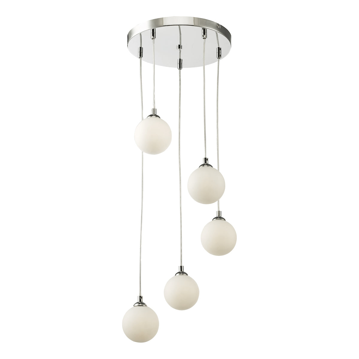 FEDERICO 5LT CLUSTER POL CHR CW OPAL GLASS