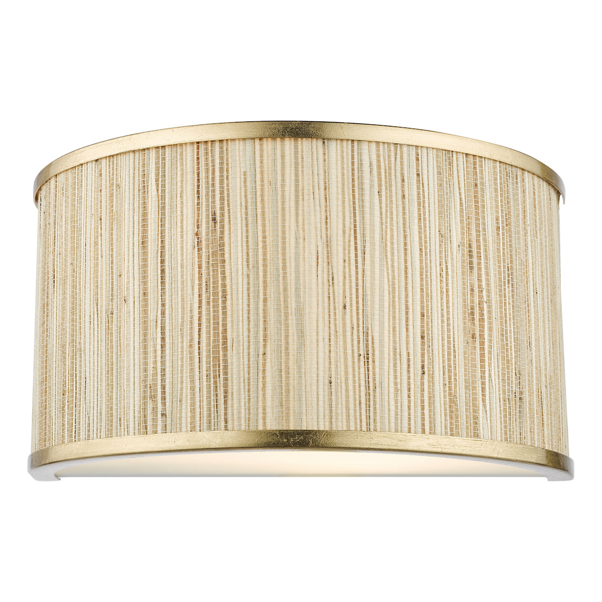 FENELLA 2LT WL GOLD WITH NATURAL SEAGRASS SHADE