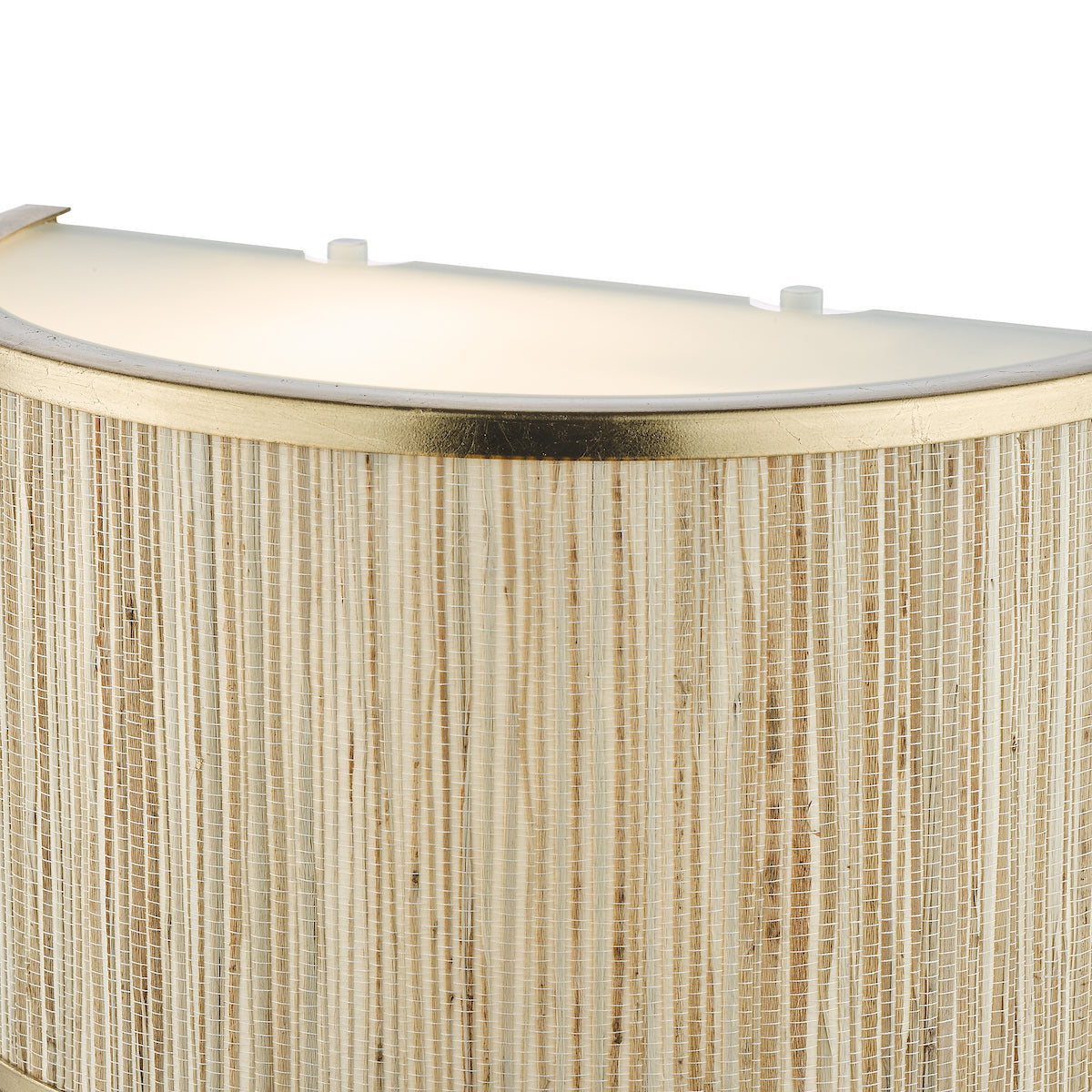 FENELLA 2LT WL GOLD WITH NATURAL SEAGRASS SHADE