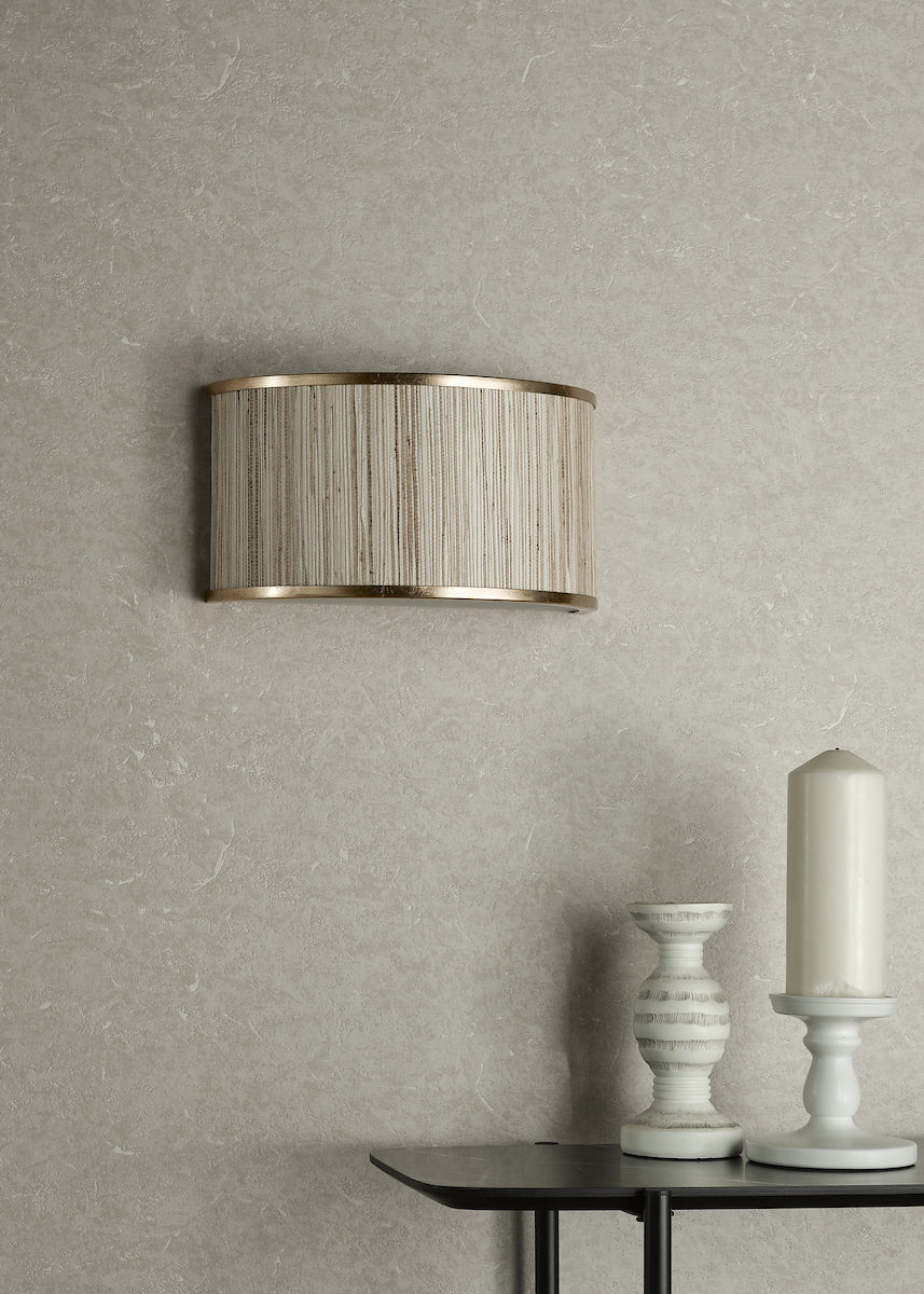 FENELLA 2LT WL GOLD WITH NATURAL SEAGRASS SHADE