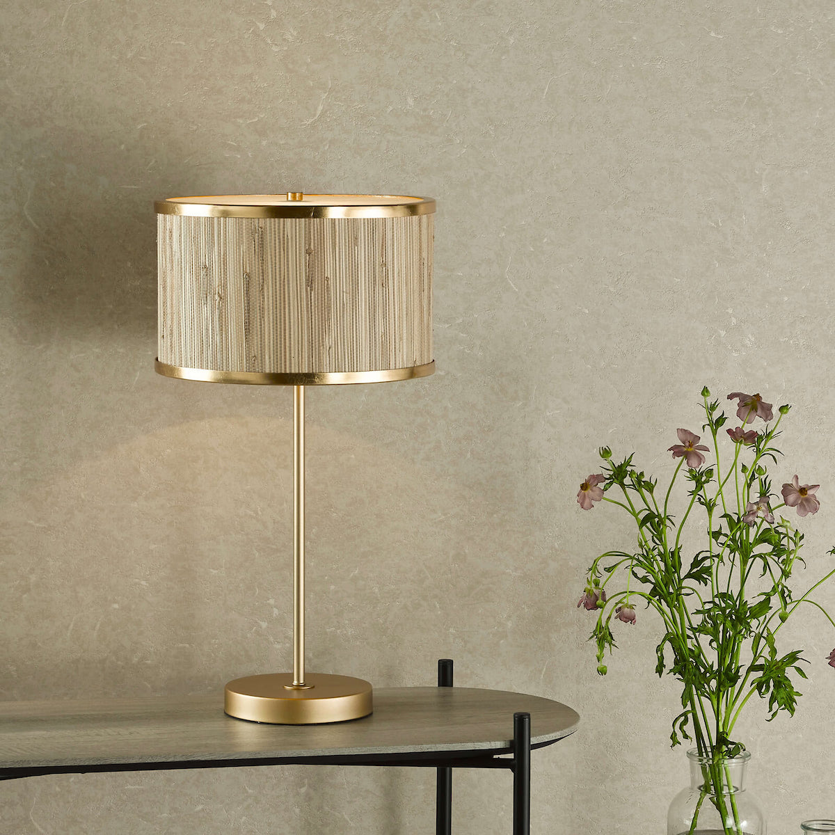 FENELLA TL GOLD WITH NATURAL SEAGRASS SHADE