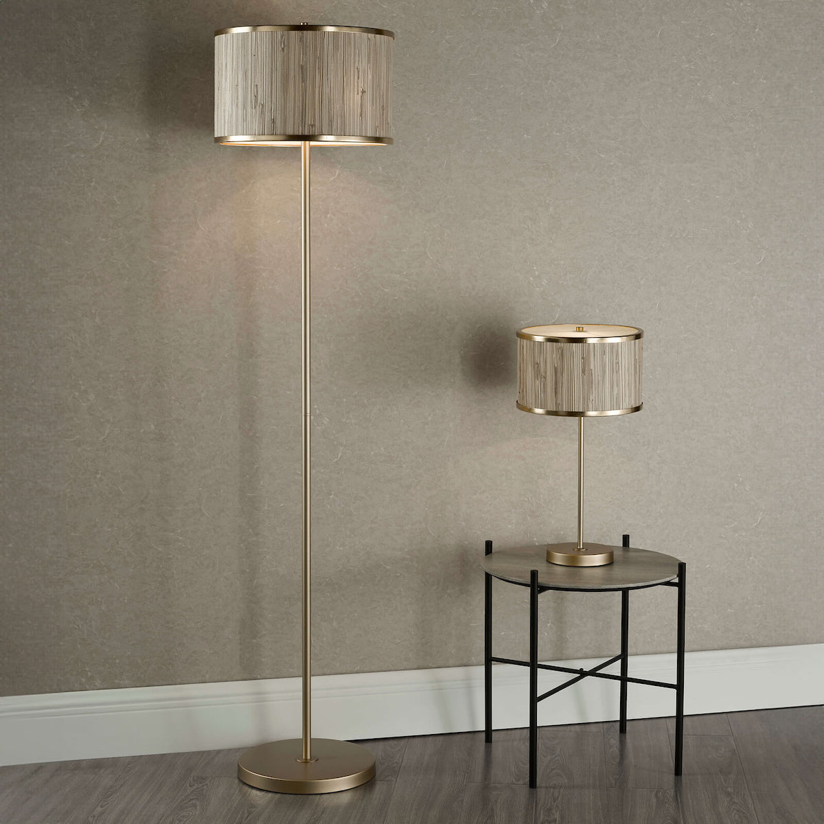 FENELLA TL GOLD WITH NATURAL SEAGRASS SHADE