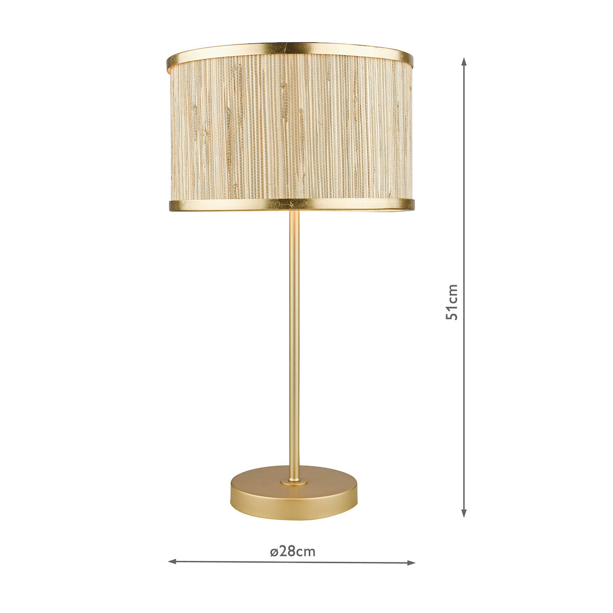 FENELLA TL GOLD WITH NATURAL SEAGRASS SHADE