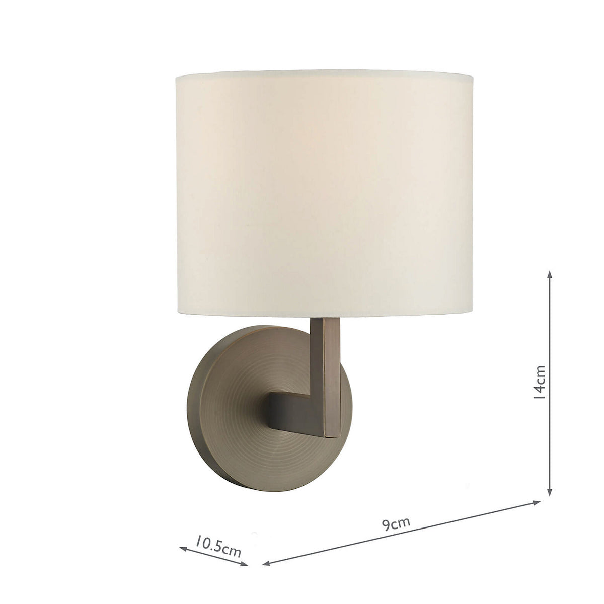 FERRARA WB ROUND WITH SQUARE ARM BRONZE BASE ONLY