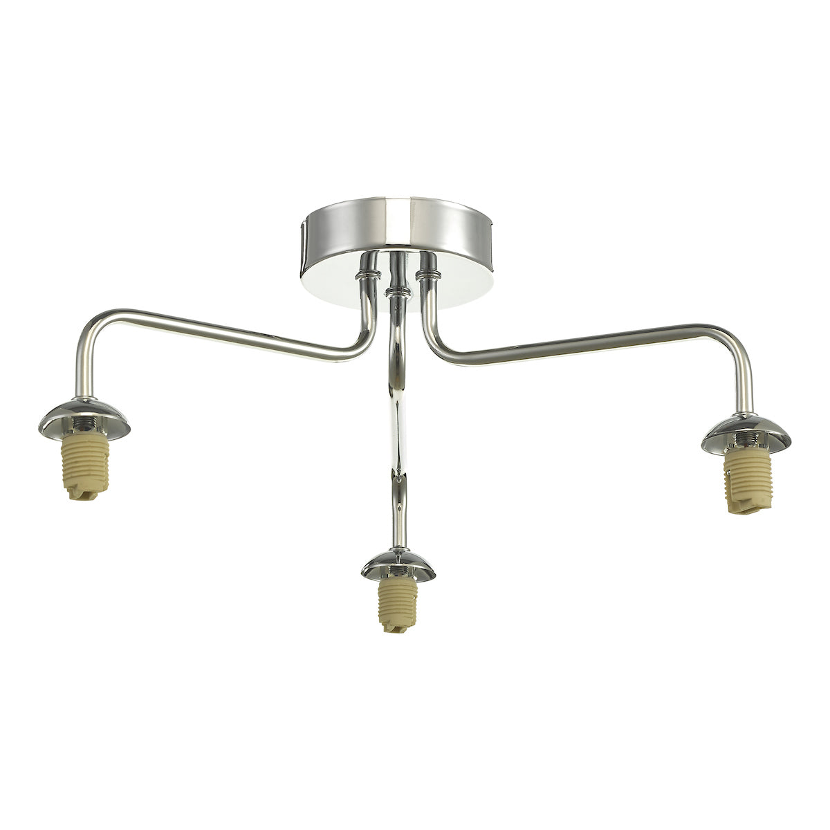 FEYA 3LT SEMI FLUSH POLISHED CHROME FRAME ONLY