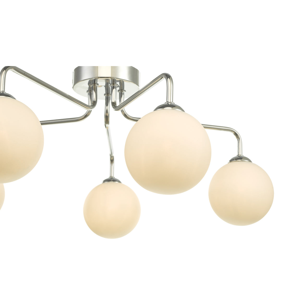 FEYA 5LT SEMI FLUSH POL CHR CW OPAL GLS
