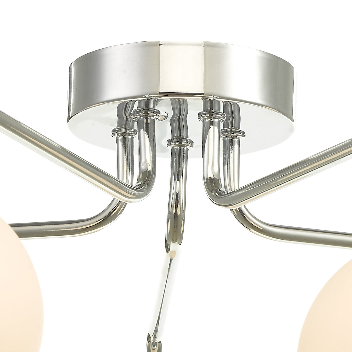 FEYA 5LT SEMI FLUSH POL CHR CW OPAL GLS