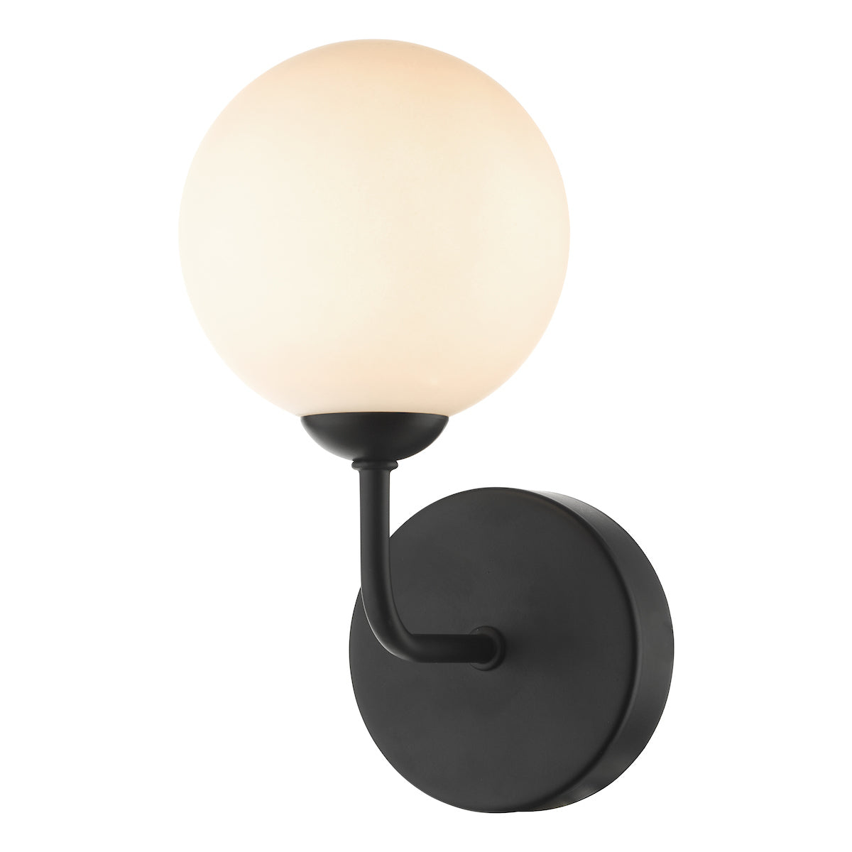 FEYA 1LT WALL LIGHT MATT BLACK CW OPAL GLS
