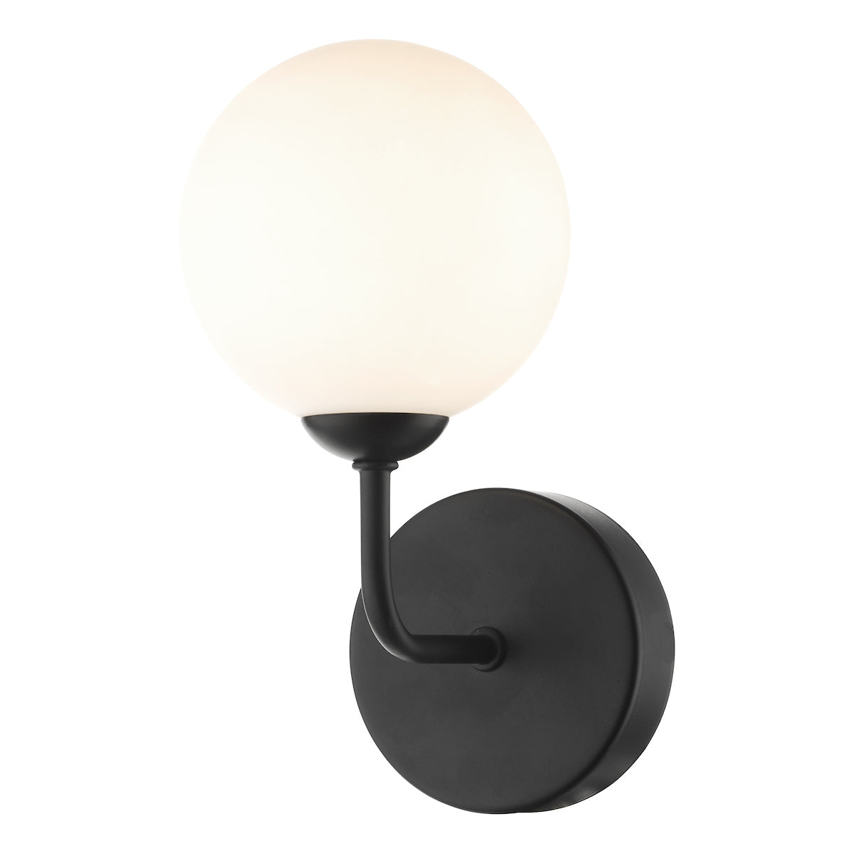 FEYA 1LT WALL LIGHT MATT BLACK CW OPAL GLS
