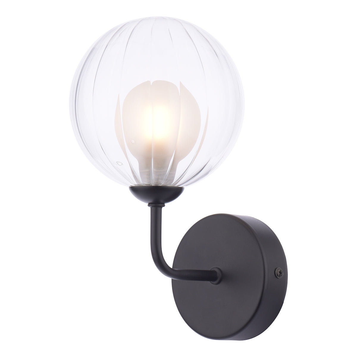 FEYA 1LT WALL LIGHT MATT BLACK CW DOUBLE ENVELOPE