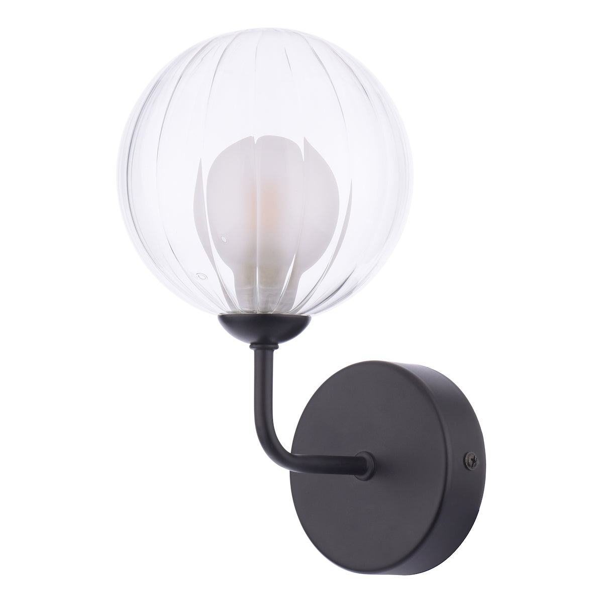 FEYA 1LT WALL LIGHT MATT BLACK CW DOUBLE ENVELOPE