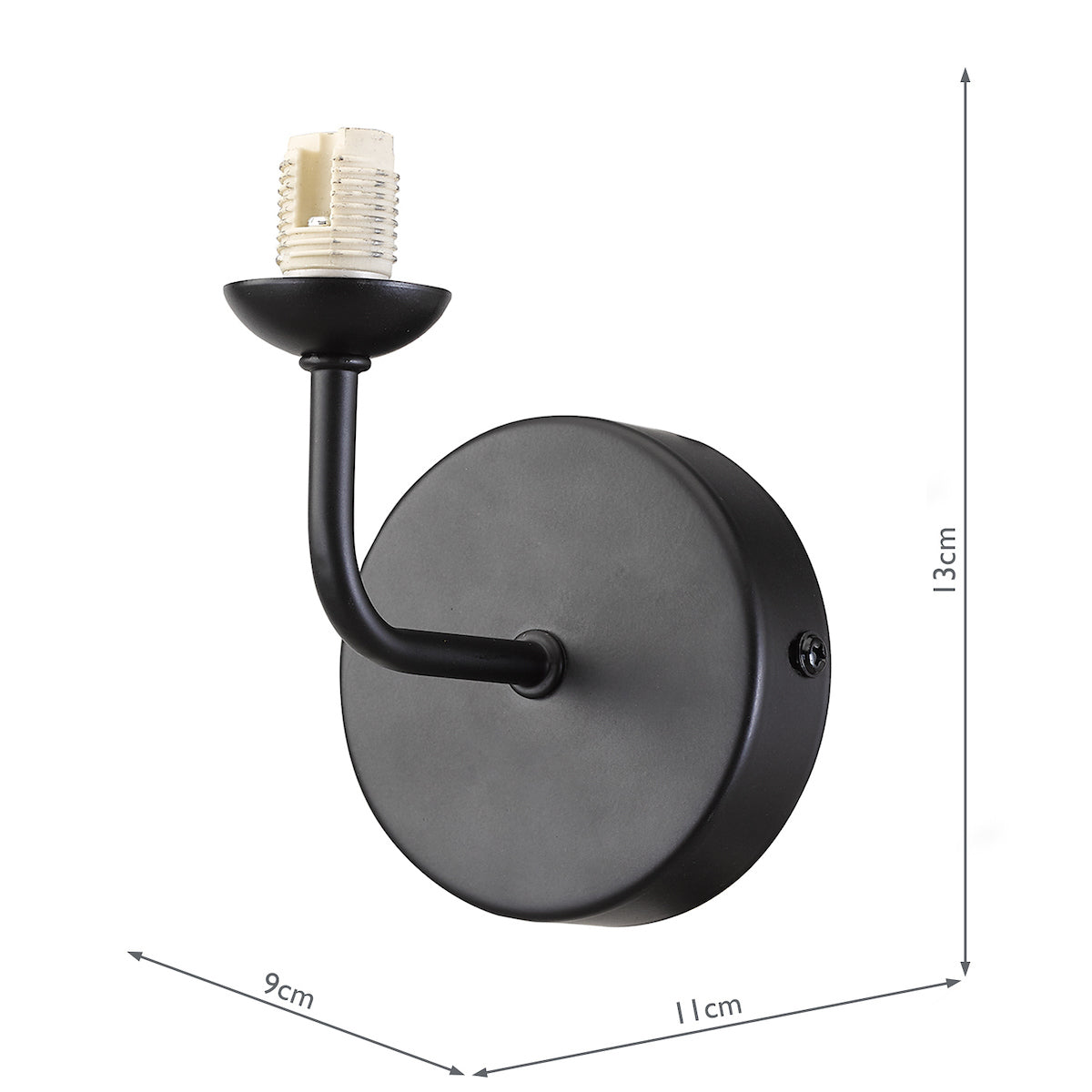FEYA 1LT WALL LIGHT MATT BLACK BRACKET ONLY
