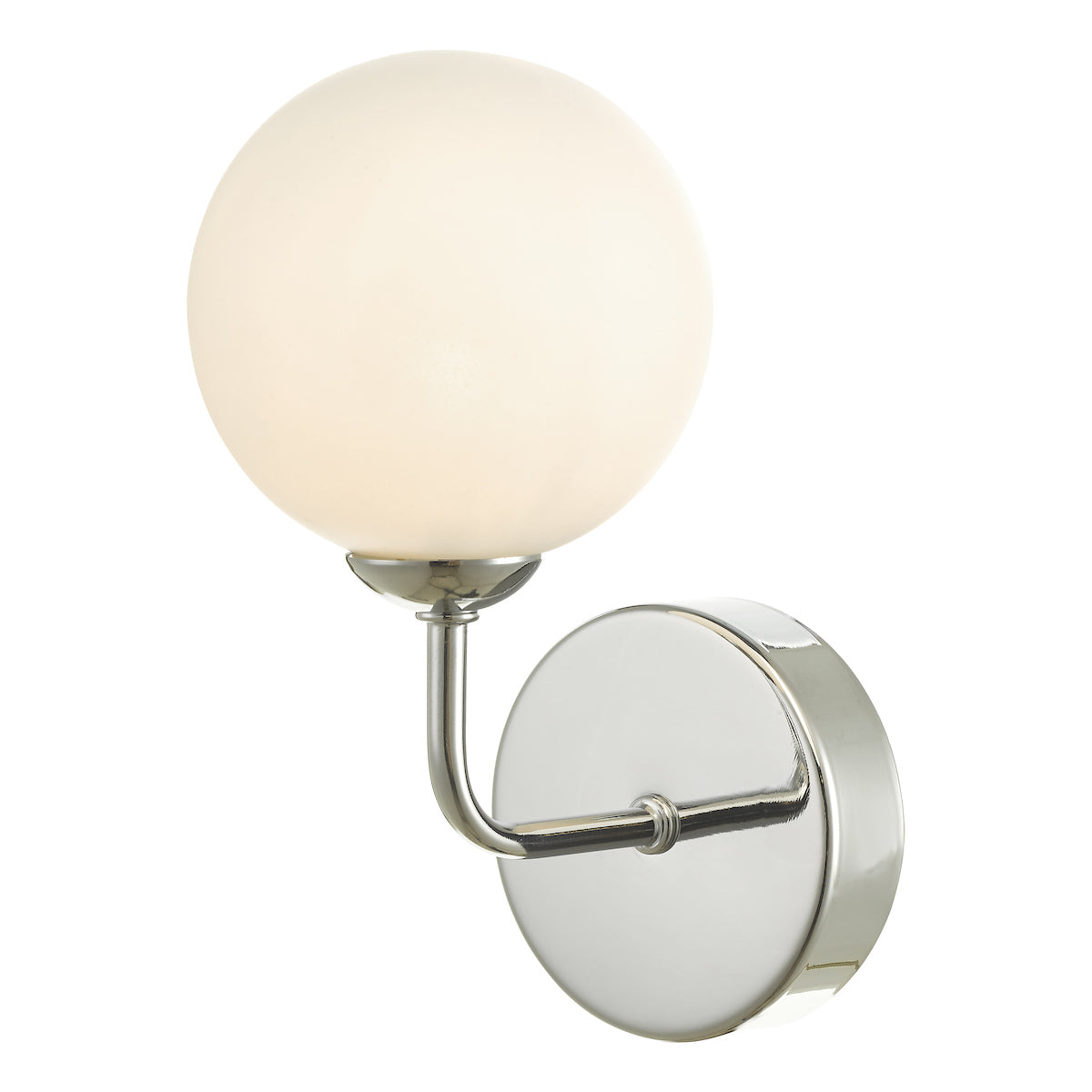 FEYA 1LT WALL LIGHT POL CHR CW OPAL GLS