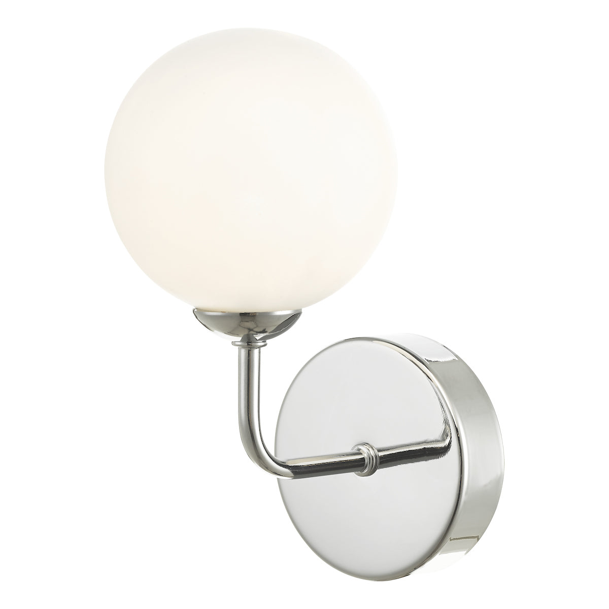 FEYA 1LT WALL LIGHT POL CHR CW OPAL GLS