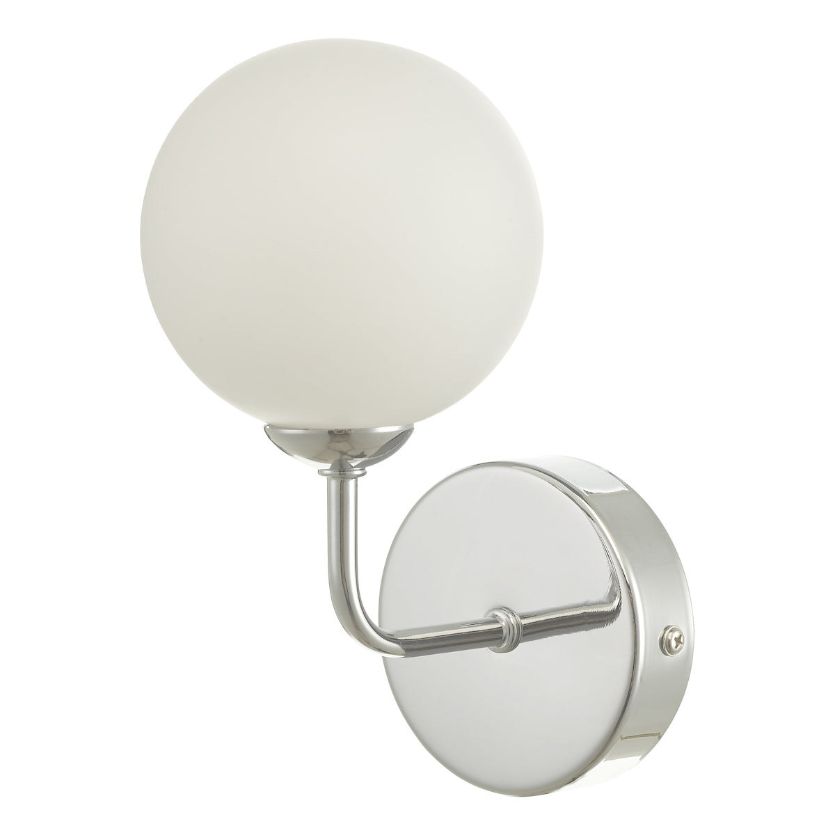 FEYA 1LT WALL LIGHT POL CHR CW OPAL GLS