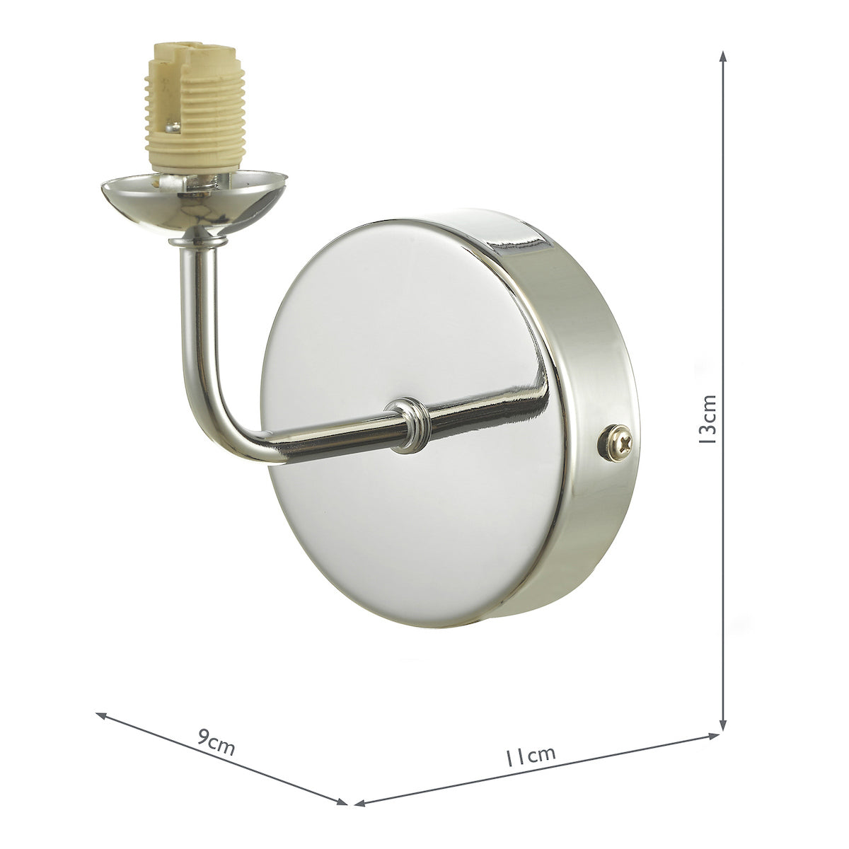 FEYA 1LT WALL LIGHT POLISHED CHROME BRACKET ONLY