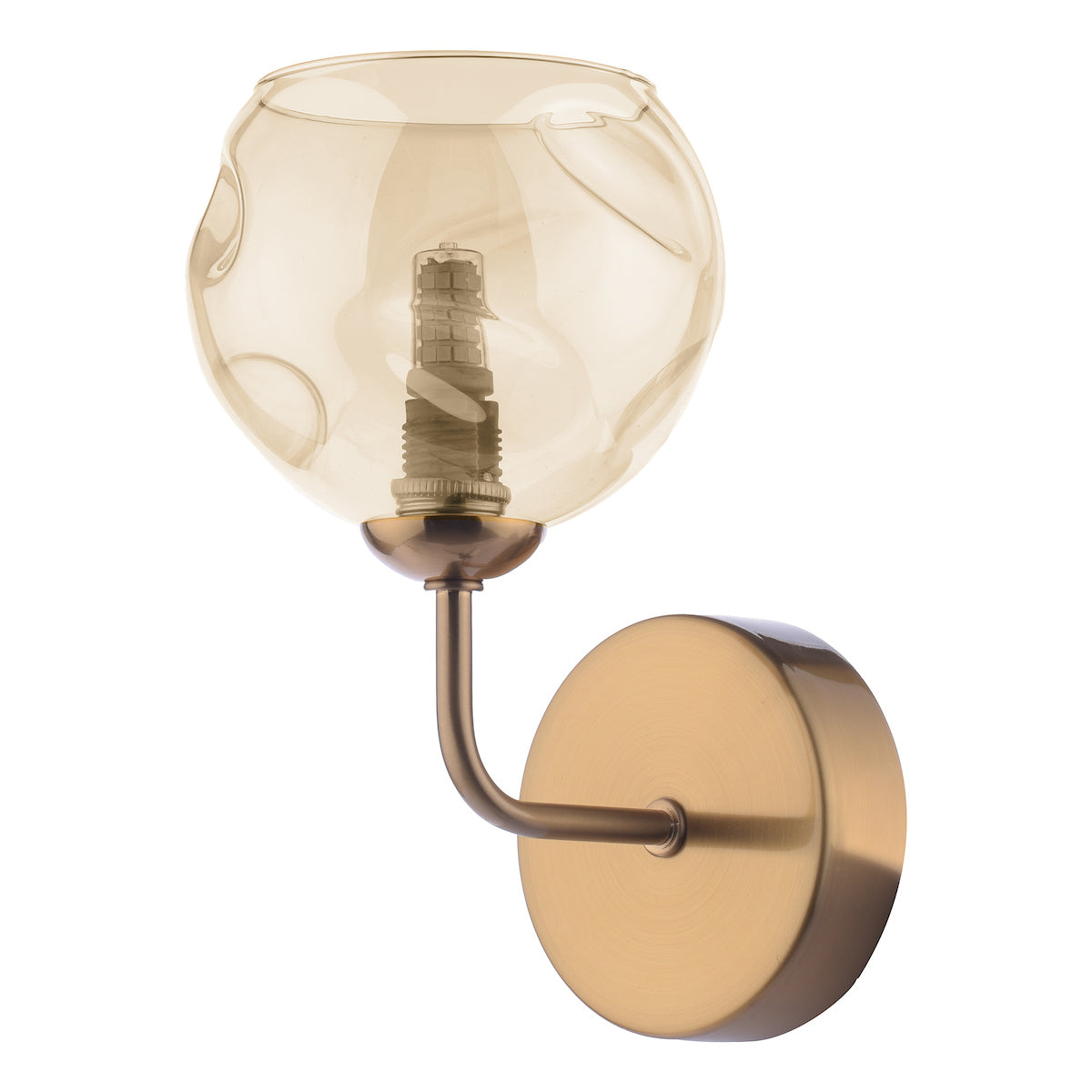 FEYA 1LT WALL LIGHT BRONZE CW CHAMPAGNE OPEN GLS