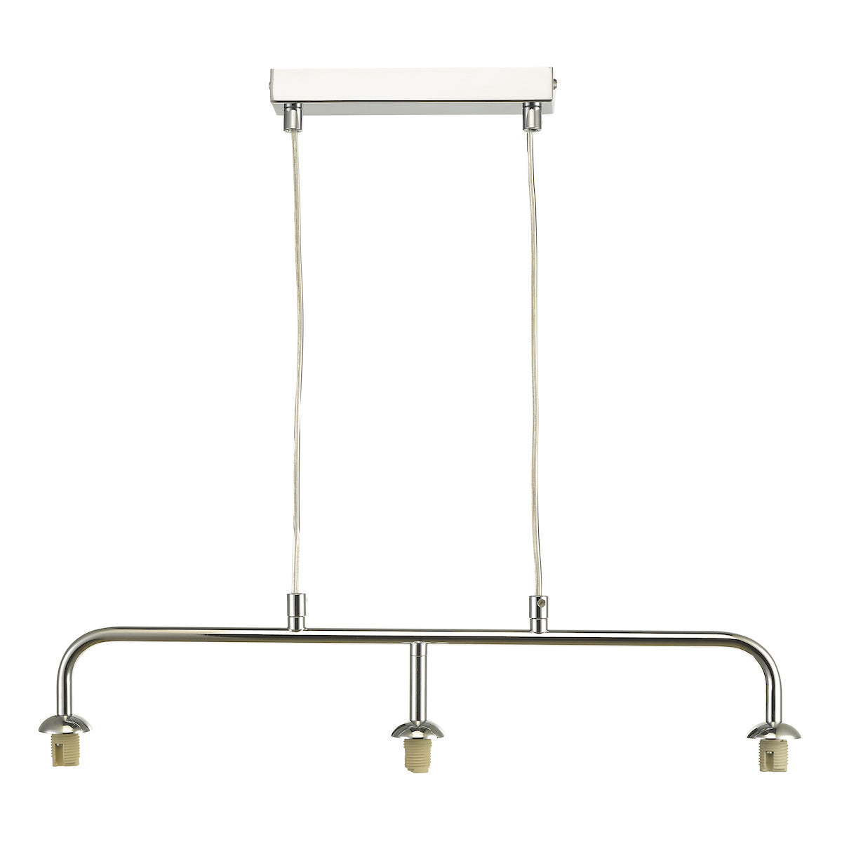 FEYA 3LT BAR PENDANT POLISHED CHROME FRAME ONLY